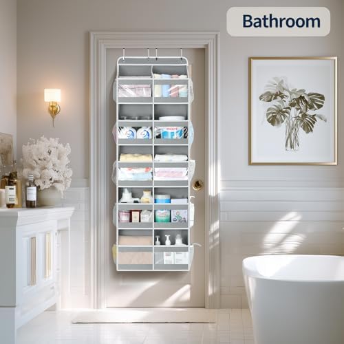 Yecaye 5-Tier Over The Door Organizer Dual-Column, 80lbs Load Over the Door S...