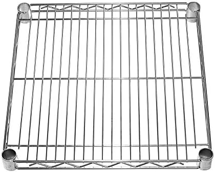 Shelving Inc. 18" d x 18" w Chrome Wire Shelving with 3 Tier Shelves