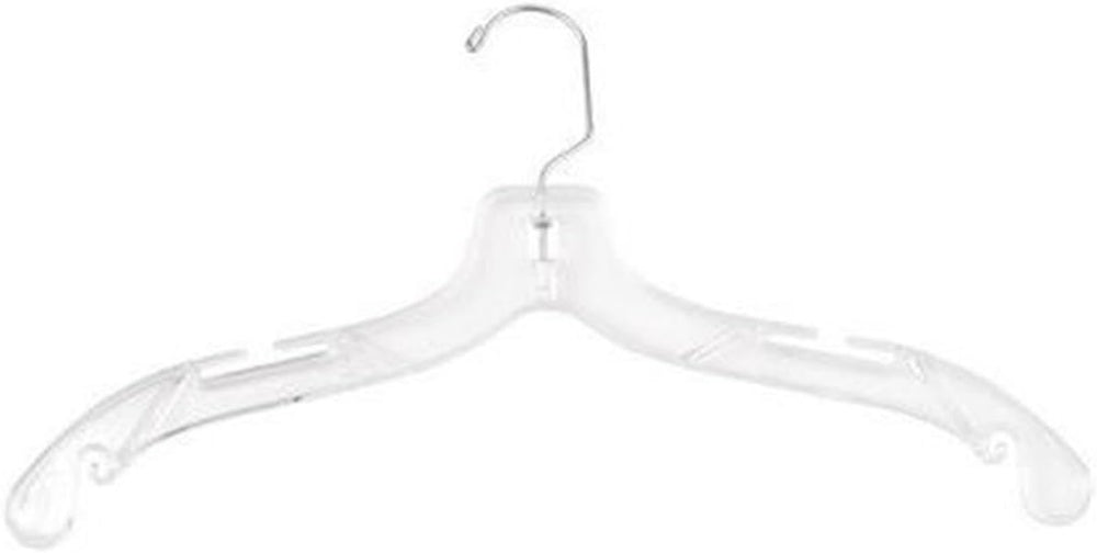 NAHANCO 500WW Plastic Shirt/Dress Hanger with Swivel Chrome Hook with Washer,...
