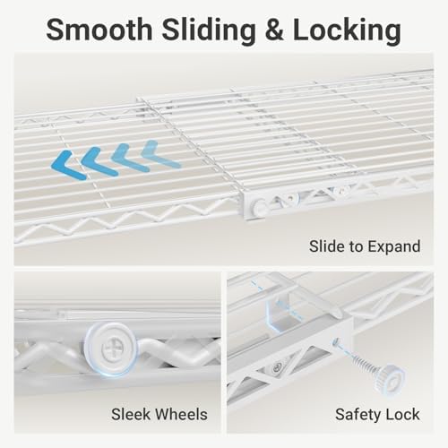 VIPEK X20 Expandable Metal Clothing Rack Adjustable from 3'3" to 4&#...