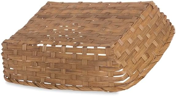 12 Pack Premium Handmade 12" x 9" Light Brown Bamboo Rectangular St...