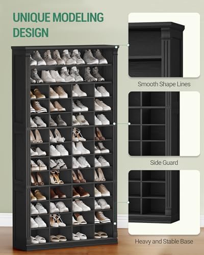 Hzuaneri 13 Tiers Shoe Storage Cabinet, Tall Shoe Cabinet with Cubby