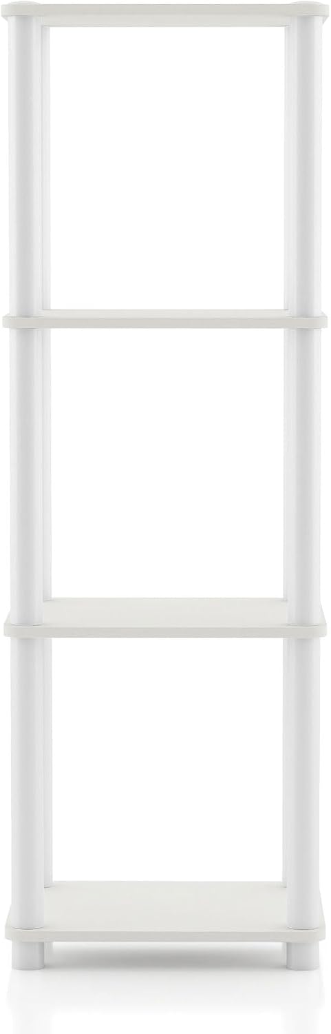 Homes: Inside + Out Apexa Modern 4-Tier Narrow Shelving Units, Collectibles D...