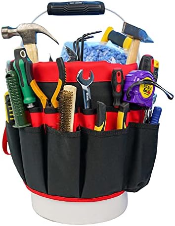 MELOTOUGH Bucket Caddy Organizer Bucket Tool Organizer for Garden Tools Fit 3...