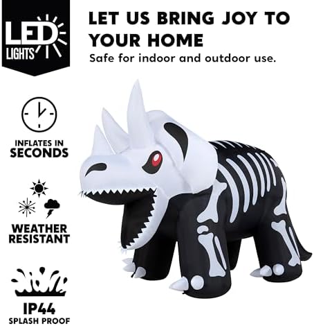 Joiedomi 8 FT Long Halloween Inflatables Outdoor Decoration, Blow Up Hallowee...