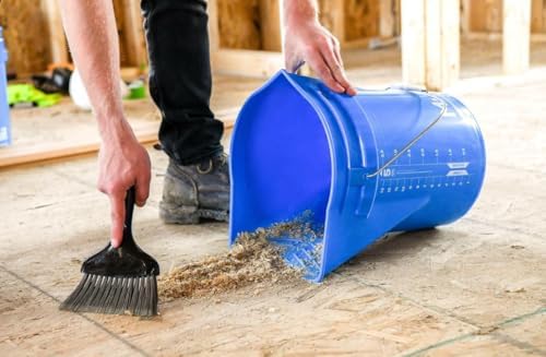 5-Gallon Bucket with Paint Tray, Dustpan Edge, Pour Spout, 3-Pack