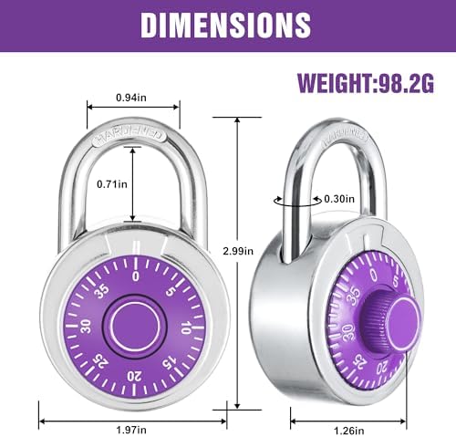 Combination Padlock, 50 mm (2"), 24 Pack