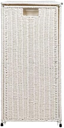Household Essentials 3 Compartment Laundry Sorter, Wicker Laundry Sorter