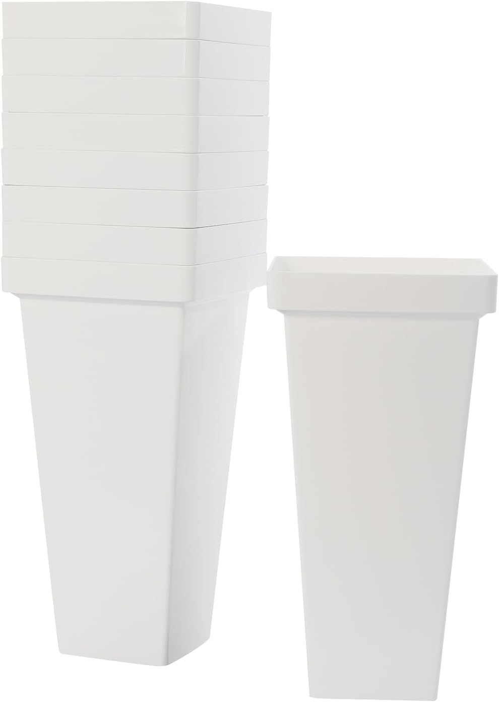 Flower Display Stand, Flower Stand Shelf w/Plastic Buckets & Moving Plant...