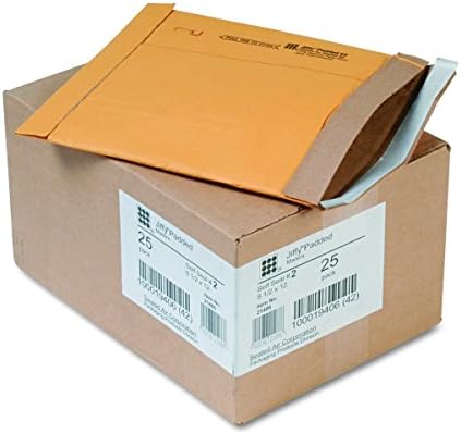 Sealed Air 64775 Jiffy Padded Self Seal Mailer, #2, 8 1/2 x 12, Natural Kraft...