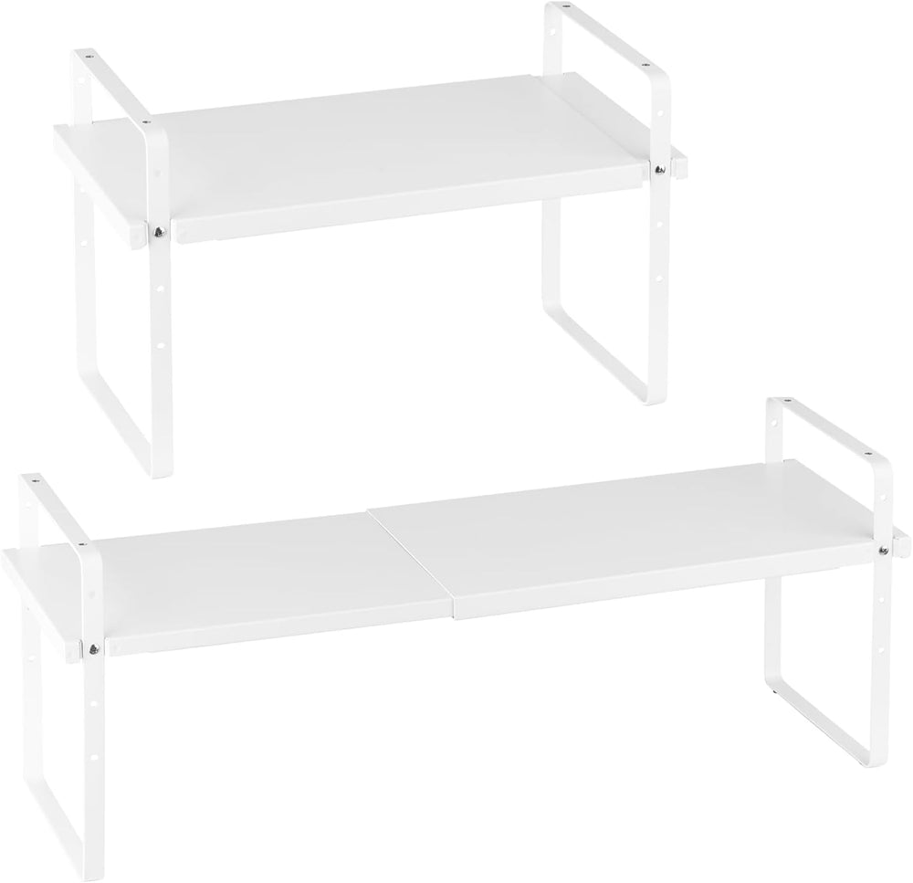 VEVOR Adjustable Kitchen Cabinet Shelf Organizer, 2 Tier Cabinet Shelf