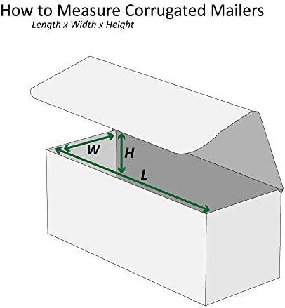 Boxes Fast BFM844 Corrugated Cardboard Mailers, 8 x 4 x 4 Inches, Tuck Top On...