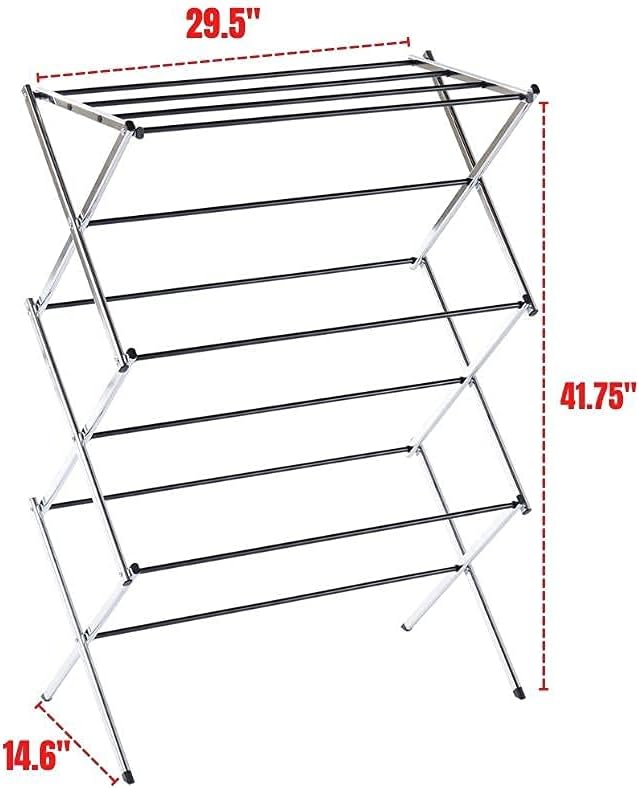 Displays By Jack Portable Collapsible Clothing Dryer Rack, Foldable Drying Rack