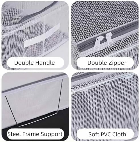 Shoe Closet Organizer for Tall Boots, 3 Pack, 23.6" x 11.8" x 6"