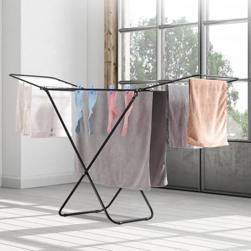 Foldable Laundry Drying Rack for Clothes Towels Dolls, Portable Shoes & C...