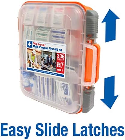 24/7 First Aid OSHA Compliant First aid Kit, All-Purpose 100-Person Emergency...