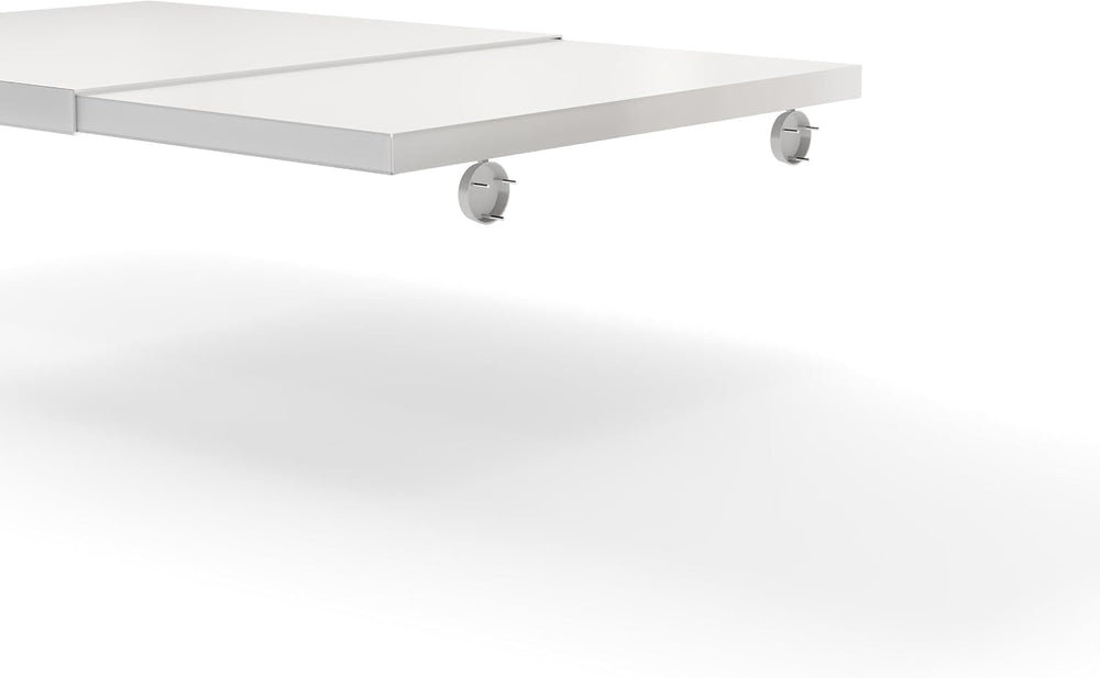 Cream White Adjustable Shelf for Closet (L：18.9-35.4in D：11.81 in)