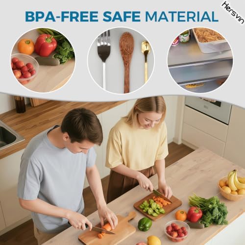 Hersvin Shelf Liners, 22in x 20ft Kitchen Drawer Mats, Non-Adhesive EVA Cupbo...