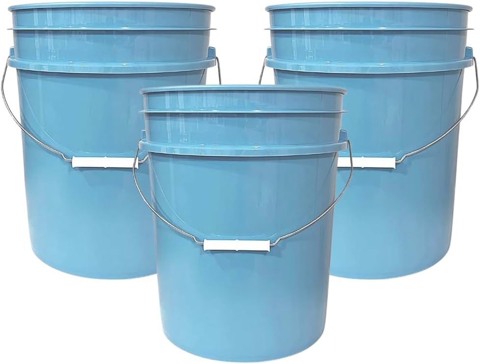 House Naturals 5 Gallon Premium HPDE Plastic Bucket - Made in USA Food Grade ...