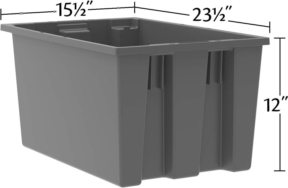 Akro-Mils 35240 Nest and Stack Plastic Storage Container and Distribution Tot...