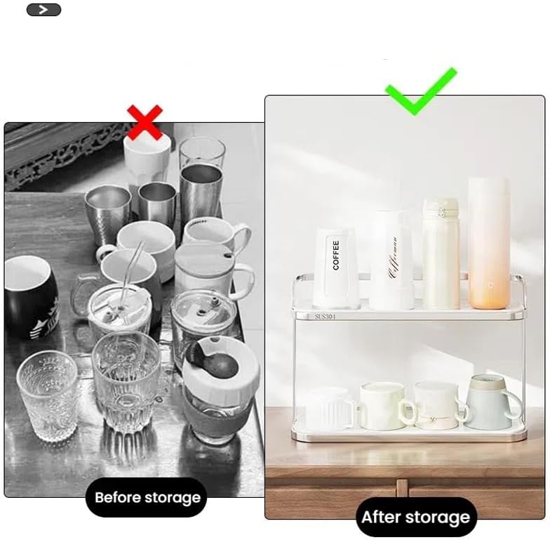 304 Stainless Steel Water Bottle Drying Rack Cup Storage with Drain Tray Mug ...
