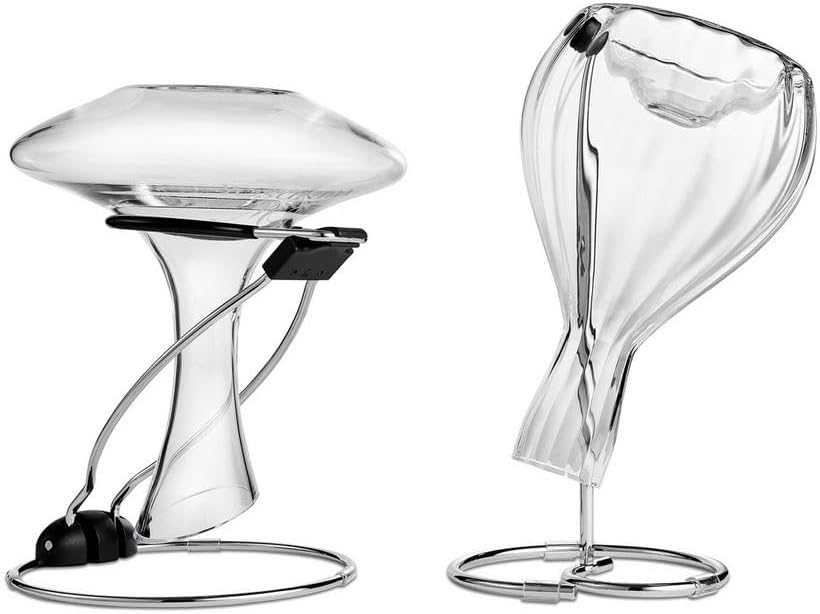 Wine Enthusiast Collapsible Decanter Drying Stands (Set of 2) – Durable Chrom...