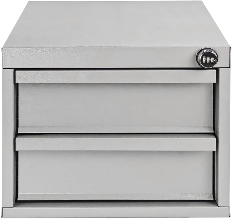 AA Products Model DW-1650 2 Tiers Drawer Cabinet with Password Lock Designed ...