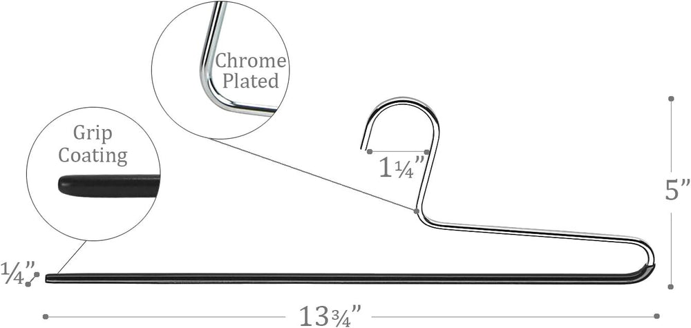 Mawa by Reston Lloyd Non-Slip Space Saving Clothes Hanger with Single Rod for...