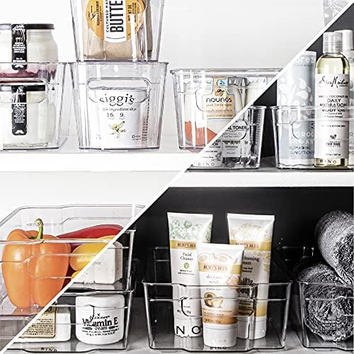 BINO | Stackable Storage Bins, X-Large - 4 Pack | THE STACKER COLLECTION | Cl...