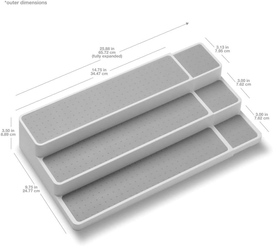 madesmart 3557222 Shelf Organiser, Plastic
