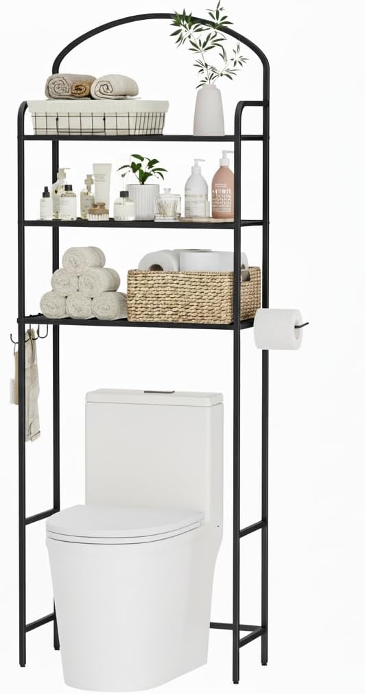 3 Tier Over The Toilet Storage Rack, Bathroom Organizer