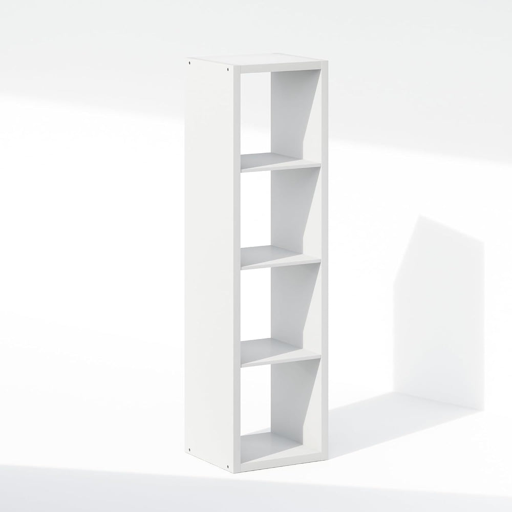 Furinno Cubic Extra Thick 4-Cube Closet Organizers and Storage, White
