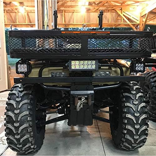 ORCISH Heavy Duty ATV Front Cargo Basket, Steel Mesh Rack with Mounting Kit