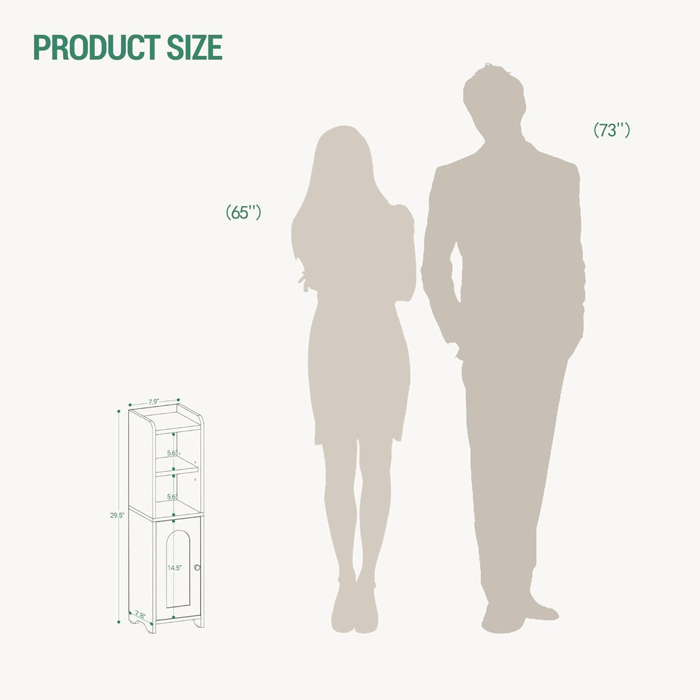 Hzuaneri Small Bathroom Storage Cabinet, Narrow Toilet Paper Cabinets