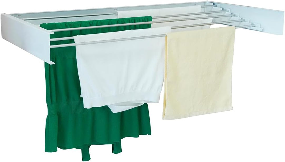 COBRA Wall Mounted Clothes Drying Rack - 40" Foldable Accordion Laundry ...