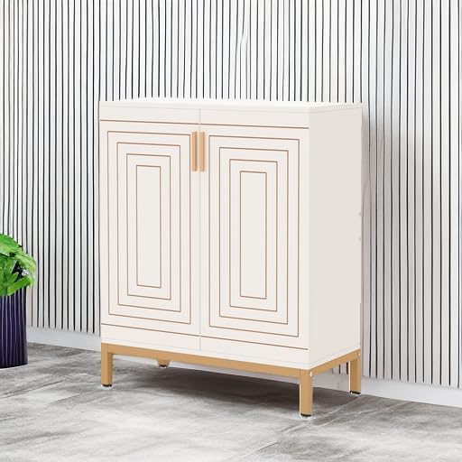 Tribesigns Shoe Cabinet with Doors, 20 Pairs Entryway Shoe Storage Cabinet wi...