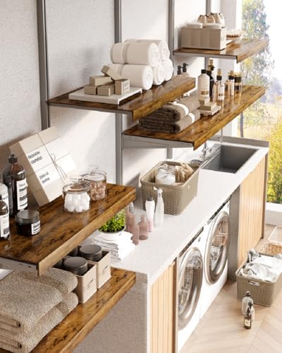 Wire Shelf Cover – Engineered Wood Wire Rack Covers for Shelves, Rustic Farmh...