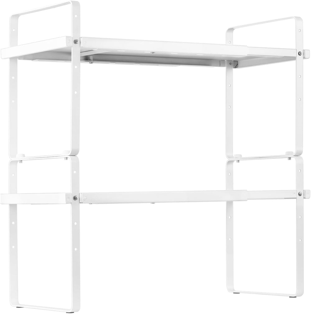 VEVOR Adjustable Kitchen Cabinet Shelf Organizer, 2 Tier Cabinet Shelf