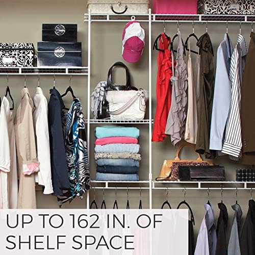 ClosetMaid Wire Closet Organizer System, Adjustable from 5 to 8 Ft., with She...