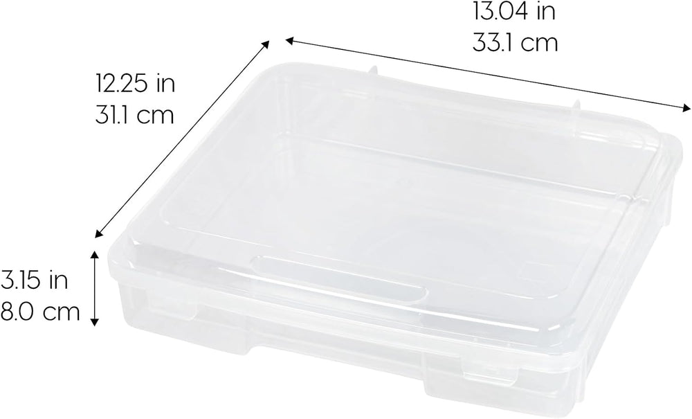 IRIS USA Board Game Storage |Made in USA| Thick Craft Case (6-Pack) - Clear