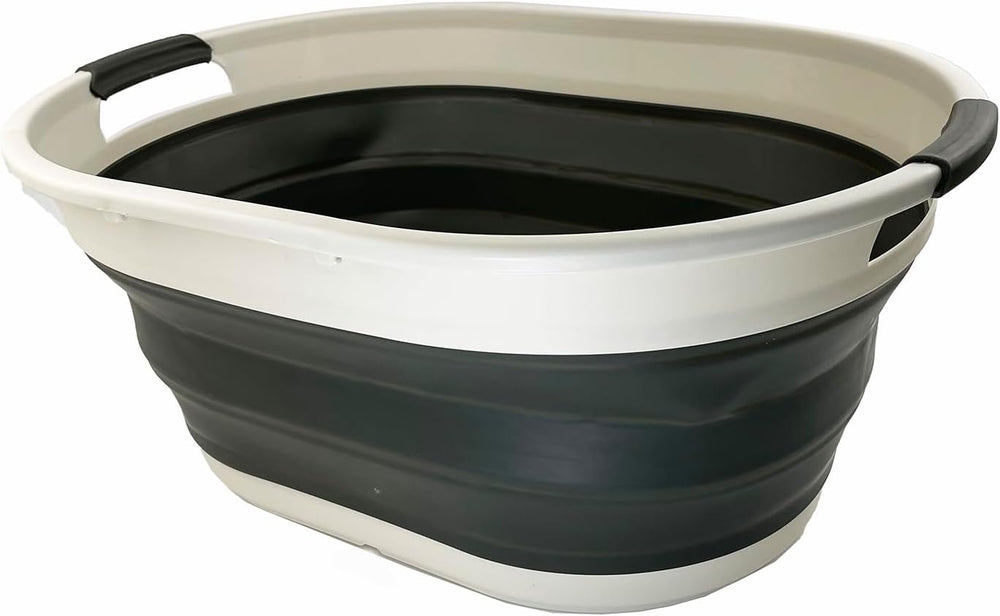 SAMMART 39L (10.3 gallons) Collapsible Plastic Laundry Basket - Foldable Wash...
