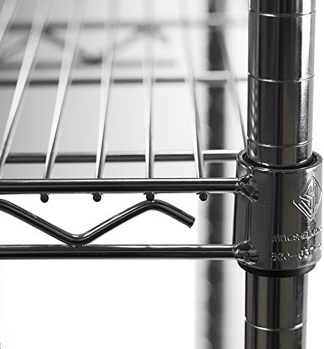 Shelving Inc. 8" d x 48" w x 84" h Chrome Wire Shelving with 4...