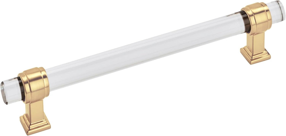 Amerock 6-5/16" Glacio Clear/Champagne Bronze Drawer Pull