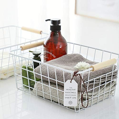 Kitchen Wire Baskets Farmhouse Decor Metal Food Storage Organizer, Household ...
