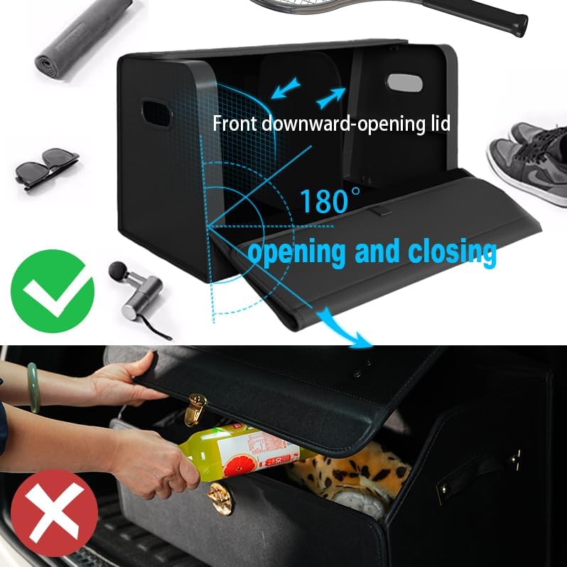 Trunk Organizers for Car,Car Organizers and Storage for SUV,Magnetic Lid with...