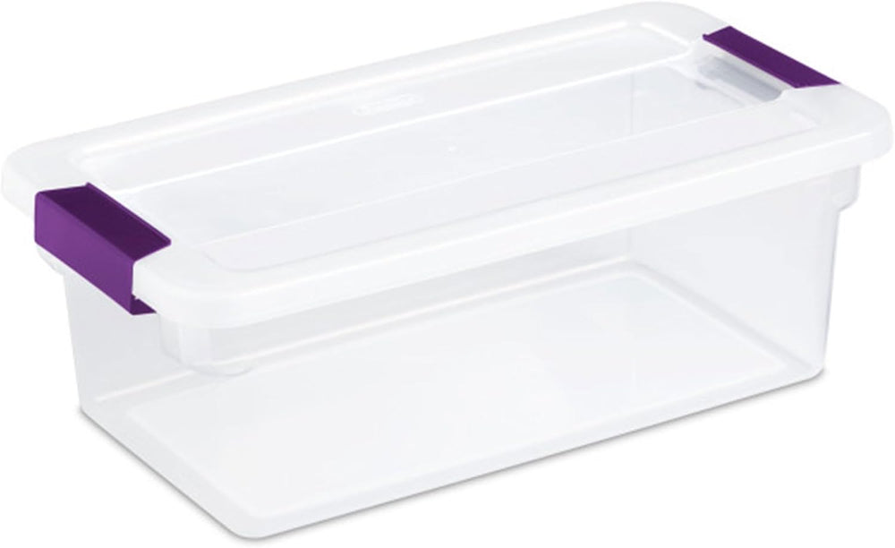 Sterilite 48-Pack ClearView Latch Box, Stackable Storage Organizer Bins