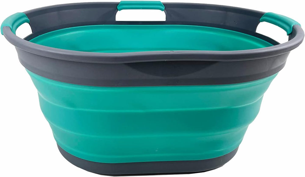 SAMMART 25L (6.6 Gallon) Collapsible Plastic Laundry Basket - Foldable Pop Up...