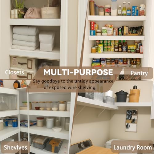 5 Pack 48x12in Wire Shelf Cover for Pantry, Closet, Kitchen – Waterproof PVC ...