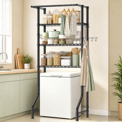 Over the Washer and Dryer Storage Shelf,Freestanding Laundry Room Organizer