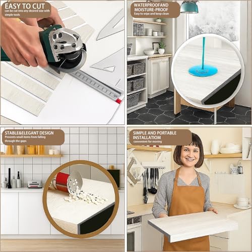 5 Pack 48x12in Wire Shelf Cover for Pantry, Closet, Kitchen – Waterproof PVC ...